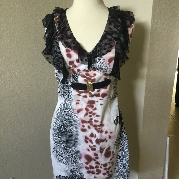 Celyn B. Elisabetta Franchi Sleeveless Dress - Picture 1 of 9
